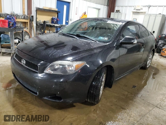 2007 Scion tC Spec with VIN JTKDE167770199354, listed as a Copart auction lot 54169065 with 165,076 mi miles and Salvage Title. Bid and sale history available at carsss.com. Image 1.