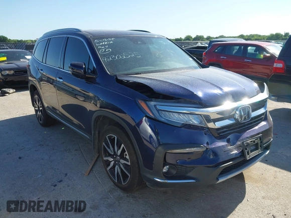 2020 Honda Pilot Elite with VIN 5FNYF6H02LB054348, listed as a IAAI auction lot 42302525 with 43,916 mi miles and . Bid and sale history available at DreamBid. Image 1.