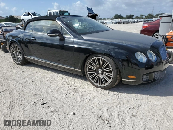 2010 Bentley Continental GT with VIN SCBDP3ZA2AC064277, listed as a Copart auction lot 44899245 with 38,206 mi miles and Salvage Title. Bid and sale history available at DreamBid. Image 4.