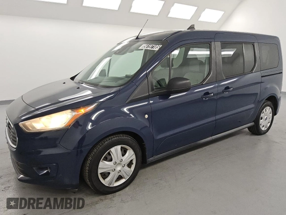 2019 Ford Transit Connect XLT with VIN NM0GE9F28K1392152, listed as a Copart auction lot 56197185 with 109,409 mi miles and Clean title. Bid and sale history available at DreamBid. Image 1.