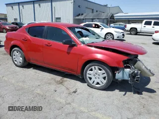 2014 Dodge Avenger SE with VIN 1C3CDZAG3EN234150, listed as a Copart auction lot 62183455 with 71,071 mi miles and Salvage title. Bid and sale history available at DreamBid. Image 4.