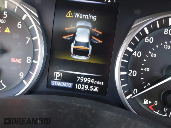 2018 Infiniti Q50 Luxe with VIN JN1EV7AP6JM352203, listed as a IAAI auction lot 42708336 with 79,994 mi miles and . Bid and sale history available at DreamBid. Image 16.