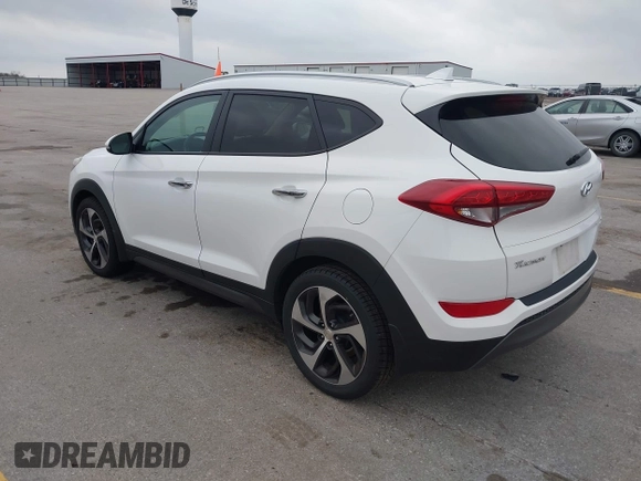 2016 Hyundai Tucson Limited with VIN KM8J33A2XGU037231, listed as a IAAI auction lot 42096501 with 151,912 mi miles and . Bid and sale history available at DreamBid. Image 3.