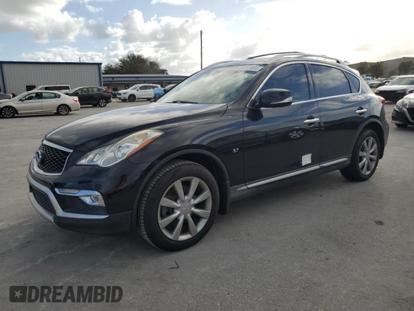 2017 Infiniti QX50 with VIN JN1BJ0RP7HM386591, listed as a Copart auction lot 77213804 with 0 mi miles and Salvage Title. Bid and sale history available at carsss.com. Image 1.