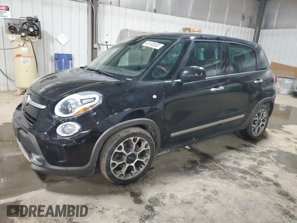 2014 FIAT 500L Trekking z VIN ZFBCFADH1EZ007689, wystawiony jako Copart lot #48108365 z przebiegiem 163 302 mil mil oraz Szkoda całkowita • Salvage title. Historia ofert i sprzedaży dostępna na DreamBid. Obrazek 1.
