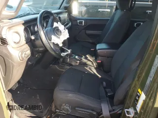 2021 Jeep Wrangler Unlimited Sport S с VIN 1C4HJXDN0MW659729, выставлен на аукционе Copart как лот 61238145 с пробегом 54 565 миль миль и Списание • Salvage title. История ставок и продаж доступна на DreamBid. Изображение 7.