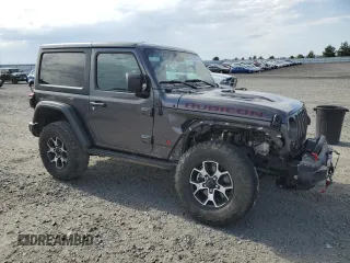 2023 Jeep Wrangler Rubicon with VIN 1C4HJXCG5PW652704, listed as a Copart auction lot 59762475 with 19,924 mi miles and Salvage title. Bid and sale history available at DreamBid. Image 4.