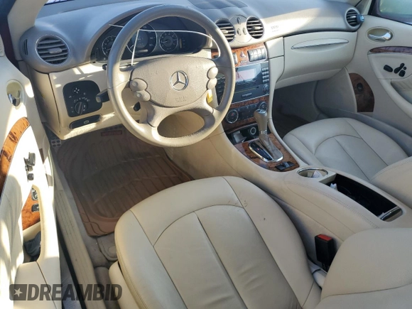 2008 Mercedes-Benz CLK 350 with VIN WDBTK56F78F238886, listed as a Copart auction lot 75334924 with 117,503 mi miles and Salvage Title. Bid and sale history available at DreamBid. Image 8.