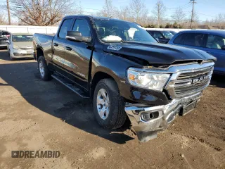 2021 Ram 1500 Big Horn with VIN 1C6RRFBG1MN804298, listed as a Copart auction lot 48227505 with 24,672 mi miles and Salvage Title. Bid and sale history available at carsss.com. Image 4.