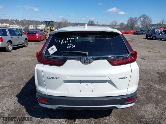 2020 Honda CR-V EX with VIN 2HKRW2H50LH656479, listed as a IAAI auction lot 41751553 with 61,189 mi miles. Bid and sale history available at carsss.com. Image 16.