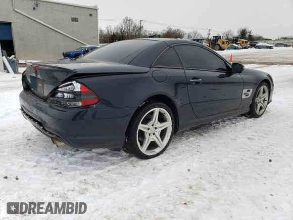 2009 Mercedes-Benz SL 550 with VIN WDBSK71F09F153162, listed as a Copart auction lot 88884365 with 155,973 mi miles and Salvage title. Bid and sale history available at DreamBid. Image 3.