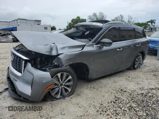 2025 Infiniti QX60 with VIN 5N1AL1ERXSC344022, listed as a Copart auction lot 63522765 with 1,584 mi miles and Non repairable. Bid and sale history available at DreamBid. Image 1.