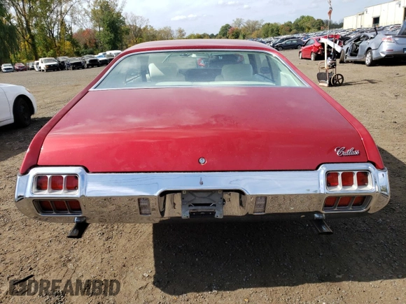1972 Oldsmobile Cutlass with VIN 3F87H2G120938, listed as a Copart auction lot 74329074 with 49,120 mi miles and Salvage Title. Bid and sale history available at DreamBid. Image 6.