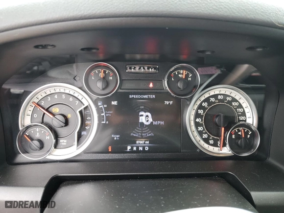 2017 Ram 1500 Big Horn with VIN 1C6RR7LG6HS581655, listed as a Copart auction lot 50875415 with 57,067 mi miles and Salvage Title. Bid and sale history available at carsss.com. Image 9.