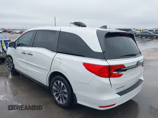 2022 Honda Odyssey EX-L with VIN 5FNRL6H79NB052769, listed as a IAAI auction lot 41568225 with 78,360 mi miles and . Bid and sale history available at DreamBid. Image 3.