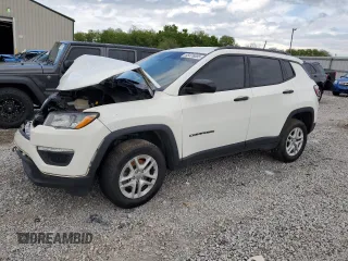 2018 Jeep Compass Sport with VIN 3C4NJDAB9JT440751, listed as a Copart auction lot 55476005 with 147,141 mi miles and Salvage title. Bid and sale history available at DreamBid. Image 1.