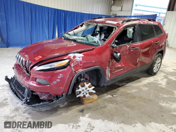 2017 Jeep Cherokee Sport z VIN 1C4PJMAB9HW632569, wystawiony jako Copart lot #54710555 z przebiegiem 109 800 mil mil oraz Szkoda całkowita • Salvage title. Historia ofert i sprzedaży dostępna na DreamBid. Obrazek 1.