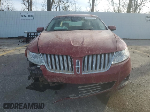 2009 Lincoln MKS with VIN 1LNHM94R89G616162, listed as a Copart auction lot 49903335 with Not Provided miles and Salvage Title. Bid and sale history available at DreamBid. Image 5.