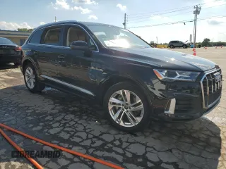 2023 Audi Q7 Premium Plus with VIN WA1LXBF70PD005334, listed as a Copart auction lot 61953055 with 43,136 mi miles and Salvage title. Bid and sale history available at DreamBid. Image 4.