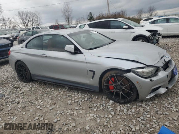 2015 BMW 4 Series 435i with VIN WBA3T3C50FP939577, listed as a Copart auction lot 82778204 with Not Provided miles and Clean Title. Bid and sale history available at carsss.com. Image 4.