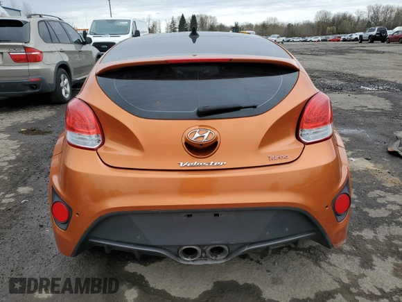 2016 Hyundai Veloster Turbo with VIN KMHTC6AE0GU299165, listed as a Copart auction lot 48708515 with 101,057 mi miles and Salvage title. Bid and sale history available at DreamBid. Image 6.