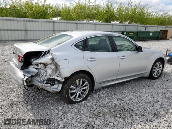 2015 Infiniti Q70 with VIN JN1BY1AR7FM560946, listed as a Copart auction lot 56323775 with 48,155 mi miles and Salvage title. Bid and sale history available at DreamBid. Image 3.