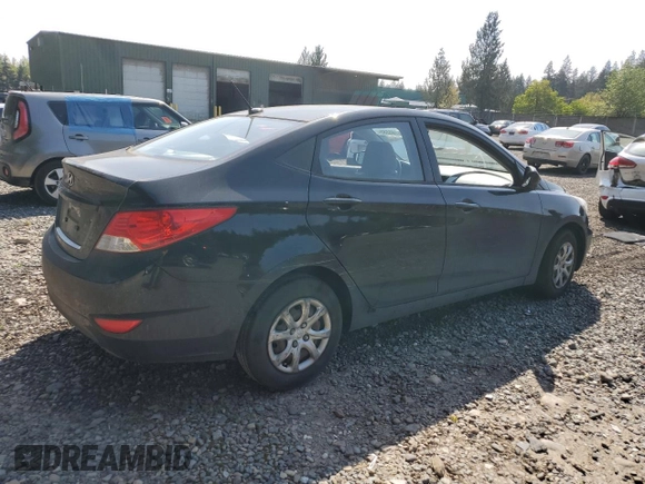 2013 Hyundai Accent GLS with VIN KMHCT4AE6DU350068, listed as a Copart auction lot 53785585 with Not Provided miles and Salvage Title. Bid and sale history available at carsss.com. Image 3.