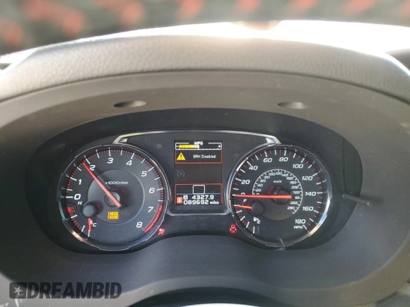 2019 Subaru WRX Premium с VIN JF1VA1B65K9809346, выставлен на аукционе Copart как лот 43814465 с пробегом 89 692 миль миль и Списание • Salvage title. История ставок и продаж доступна на DreamBid. Изображение 9.