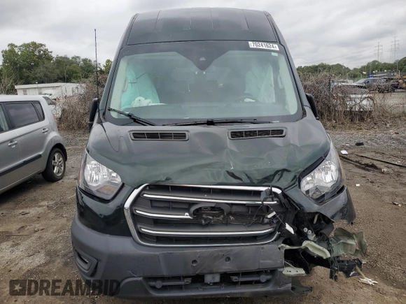 2020 Ford Transit Passenger XL with VIN 1FBAX2X85LKA16604, listed as a Copart auction lot 70241624 with 19,507 mi miles and Salvage Title. Bid and sale history available at DreamBid. Image 5.