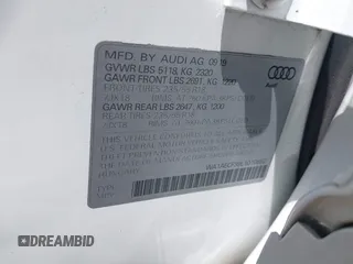 2020 Audi Q3 Premium z VIN WA1AECF39L1010852, wystawiony jako IAAI lot #39768583 z przebiegiem 100 414 mil mil oraz . Historia ofert i sprzedaży dostępna na DreamBid. Obrazek 9.