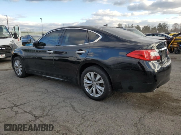 2011 Infiniti M37 with VIN JN1BY1AR0BM375518, listed as a Copart auction lot 81887374 with 136,543 mi miles and Salvage Title. Bid and sale history available at carsss.com. Image 2.