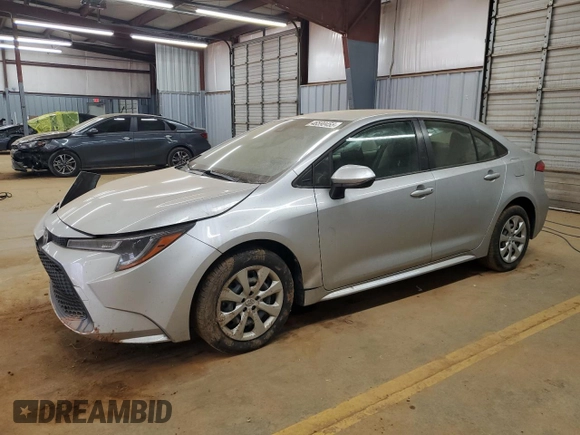 2022 Toyota Corolla LE with VIN JTDEPMAE6NJ204273, listed as a Copart auction lot 46590455 with 70,088 mi miles and Salvage Title. Bid and sale history available at DreamBid. Image 1.