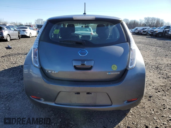 2015 Nissan LEAF SV with VIN 1N4AZ0CP8FC335118, listed as a Copart auction lot 44023525 with 75,071 mi miles and Salvage Title. Bid and sale history available at carsss.com. Image 6.