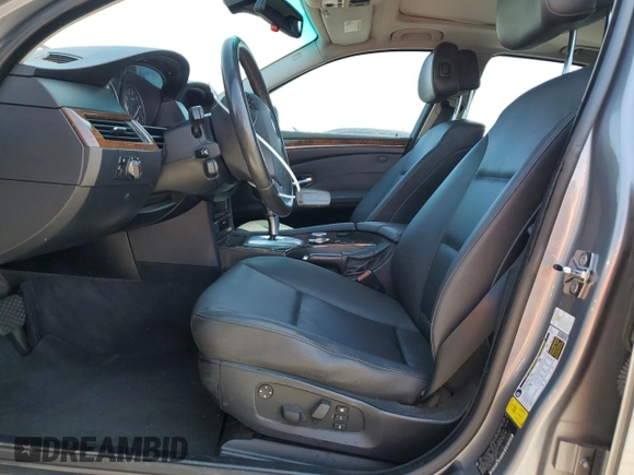 2008 BMW 5 Series 535i with VIN WBANW13598CZ78747, listed as a Copart auction lot 49509935 with 187,143 mi miles and Salvage Title. Bid and sale history available at carsss.com. Image 7.