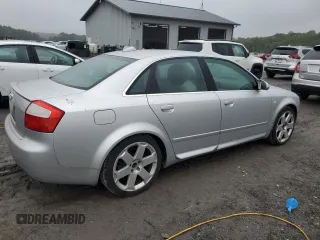 2004 Audi S4 z VIN WAUPL68E04A208515, wystawiony jako Copart lot #74025304 z przebiegiem 135 427 mil mil oraz Tytuł czysty. Historia ofert i sprzedaży dostępna na DreamBid. Obrazek 3.