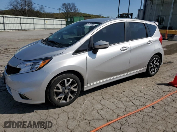 2015 Nissan Note SV with VIN 3N1CE2CP9FL438680, listed as a Copart auction lot 51595395 with 105,201 mi miles and Salvage Title. Bid and sale history available at DreamBid. Image 1.