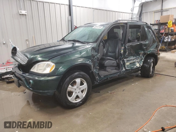 2000 Mercedes-Benz M-Class AMG with VIN 4JGAB74EXYA169182, listed as a Copart auction lot 83910164 with 0 mi miles and Clean Title. Bid and sale history available at carsss.com. Image 1.