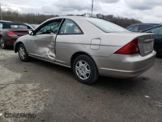 2002 Honda Civic LX with VIN 1HGEM21542L019816, listed as a Copart auction lot 84825424 with 139,051 mi miles and Salvage Title. Bid and sale history available at carsss.com. Image 2.