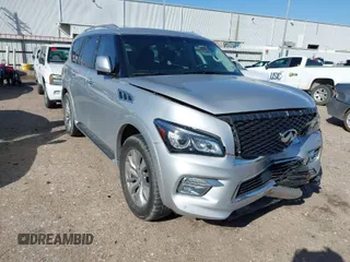 2017 Infiniti QX80 with VIN JN8AZ2NE5H9159392, listed as a IAAI auction lot 41666185 with 42,482 mi miles. Bid and sale history available at carsss.com. Image 1.
