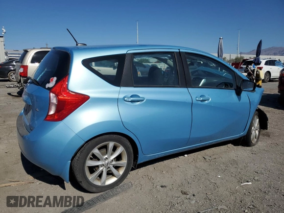2015 Nissan Note SL z VIN 3N1CE2CP4FL368800, wystawiony jako Copart lot #57629755 z przebiegiem Nie podano mil oraz Szkoda całkowita • Salvage title. Historia ofert i sprzedaży dostępna na DreamBid. Obrazek 3.