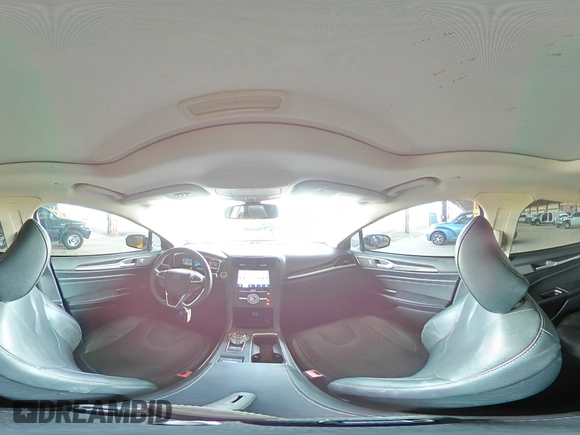 2020 Ford Fusion Titanium with VIN 3FA6P0RU7LR100411, listed as a Copart auction lot 56215615 with 108,457 mi miles and Salvage title. Bid and sale history available at DreamBid. Image 14.
