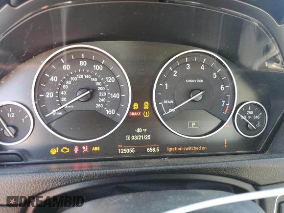 2015 BMW 4 Series 428i with VIN WBA4A5C53FGK15503, listed as a Copart auction lot 49297895 with 125,055 mi miles and Salvage title. Bid and sale history available at DreamBid. Image 9.