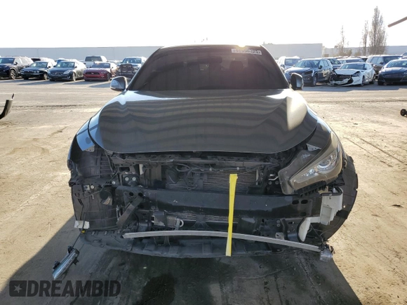 2015 Infiniti Q50 Premium with VIN JN1BV7AP4FM332073, listed as a Copart auction lot 46950325 with 66,587 mi miles and Salvage Title. Bid and sale history available at carsss.com. Image 5.