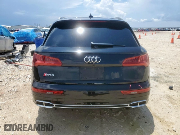2018 Audi SQ5 Prestige with VIN WA1C4AFY9J2183774, listed as a Copart auction lot 63665435 with 78,450 mi miles and Salvage title. Bid and sale history available at DreamBid. Image 6.