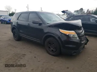 2014 Ford Utility Police Interceptor with VIN 1FM5K8AR7EGA45149, listed as a Copart auction lot 44045135 with 0 mi miles and Salvage Title. Bid and sale history available at carsss.com. Image 4.