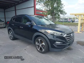 2016 Hyundai Tucson Sport with VIN KM8J33A26GU145958, listed as a IAAI auction lot 42090932 with 117,711 mi miles. Bid and sale history available at carsss.com. Image 1.