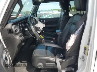 2021 Jeep Wrangler Unlimited Sahara with VIN 1C4HJXEG4MW550691, listed as a Copart auction lot 55654035 with Not provided miles and Salvage title. Bid and sale history available at DreamBid. Image 7.