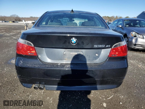 2007 BMW 5 Series 530xi with VIN WBANF73537CY17327, listed as a Copart auction lot 42423145 with Not Provided miles and Non Repairable. Bid and sale history available at carsss.com. Image 6.
