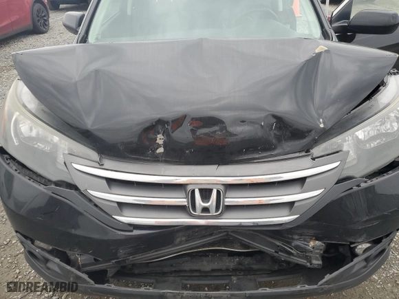 2012 Honda CR-V EX-L with VIN JHLRM4H73CC019457, listed as a Copart auction lot 48554555 with 173,853 mi miles and Salvage Title. Bid and sale history available at carsss.com. Image 12.