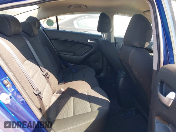 2017 Kia Forte LX with VIN 3KPFK4A71HE050397, listed as a IAAI auction lot 41758261 with 114,488 mi miles. Bid and sale history available at carsss.com. Image 8.